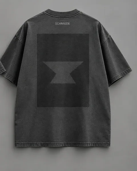 Anvil Tee — Charcoal, back