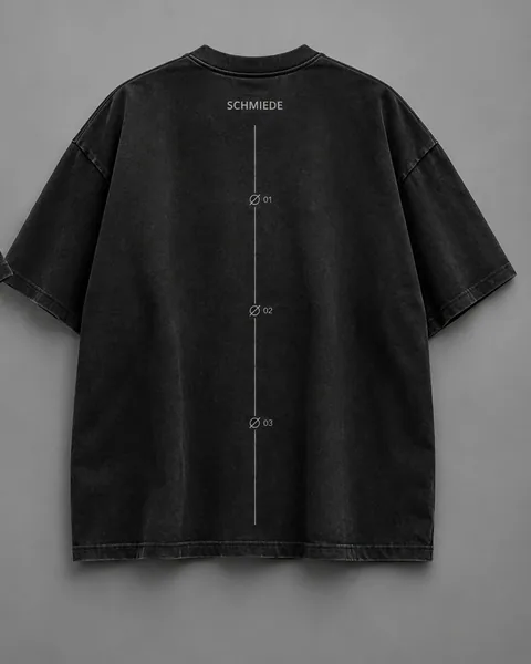 Axis Tee — Black, back