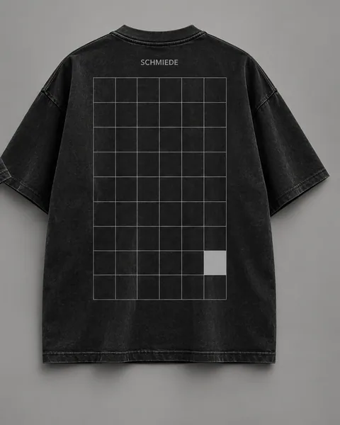 Increment Tee — Black, back