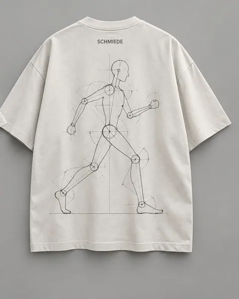 Kinetic Tee — Bone, back